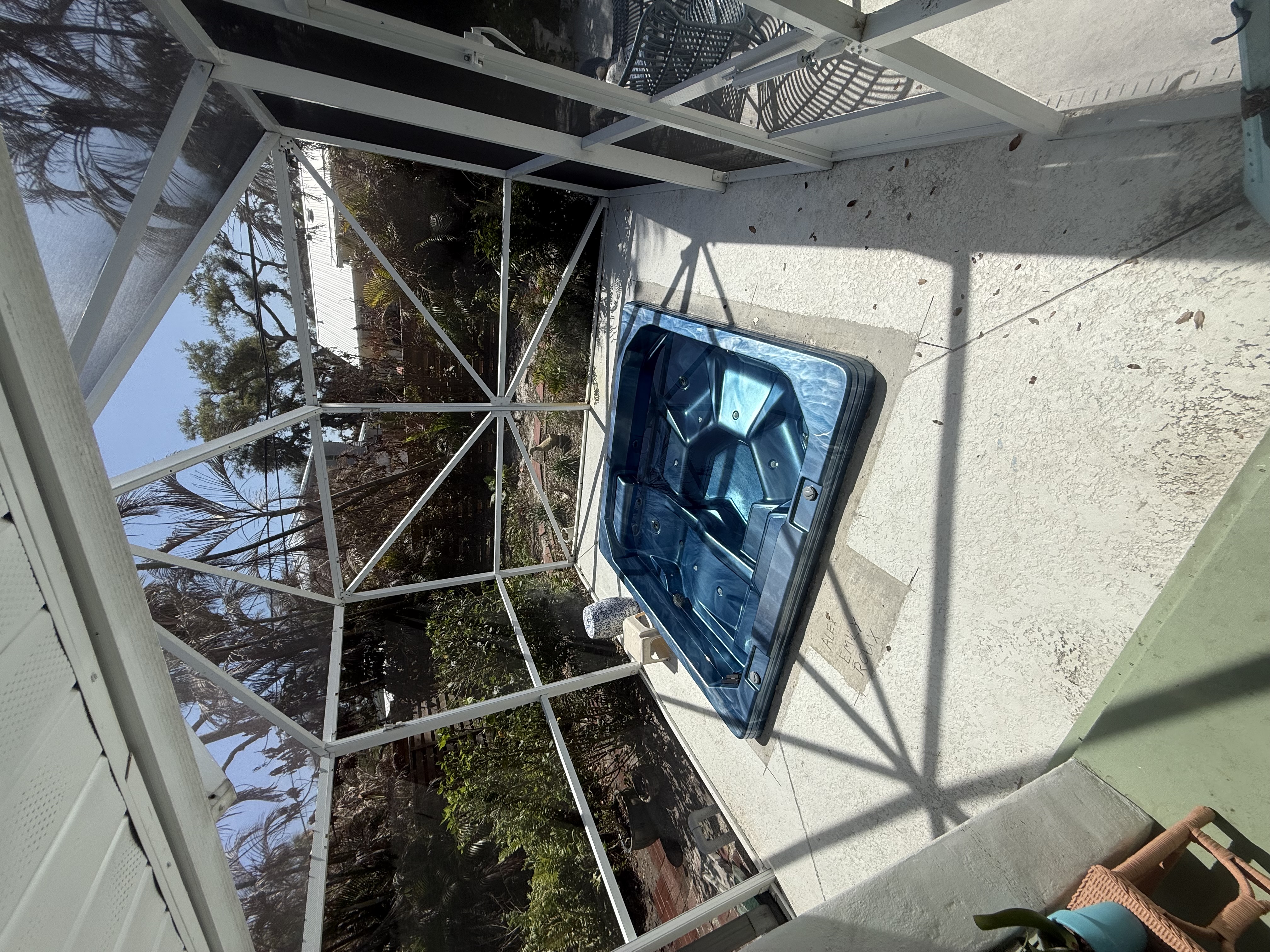 After New Fiberglass Spa Installation